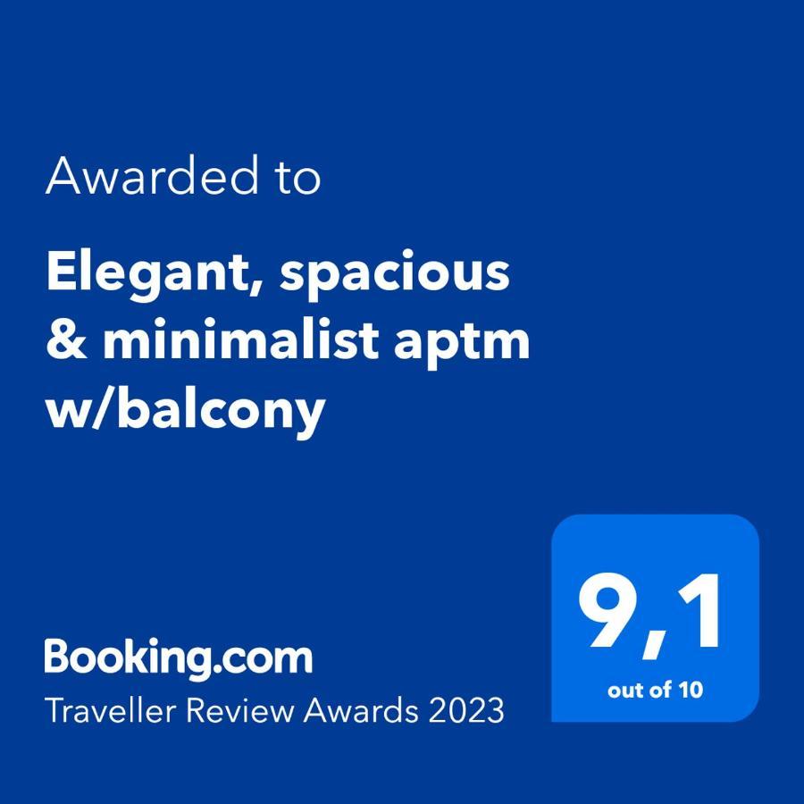 Elegant, Spacious & Minimalist Aptm W/Balcony Apartment Atena Exterior foto